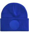 B446 Circular patch printers beanie Bright Royal colour image